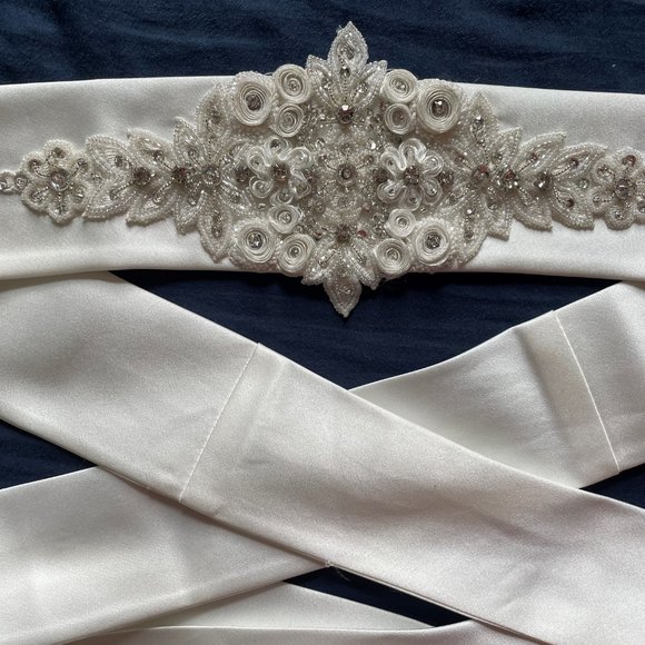 Beaded Bridal Belt - size 10 main image 4